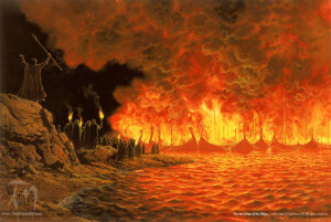 Ted Nasmith - Burning Ships